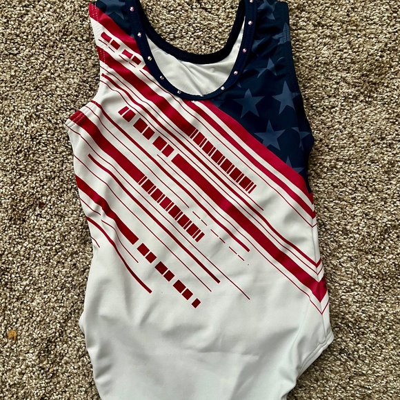 Go for Glory Team USA Replica Leotard Size CL - Picture 2 of 3